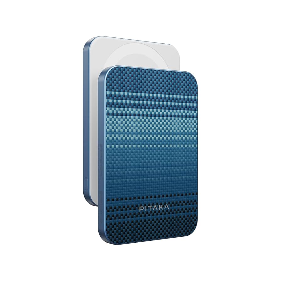 PITAKA Qi2 MagSafe対応 モバイルバッテリー Moonrise Amazon.com: pitaka Portable Charger Power Bank Qi2, Ultra